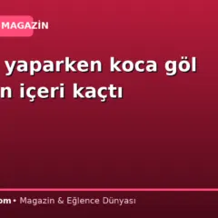Sondaj yaparken koca göl delikten içeri kaçtı