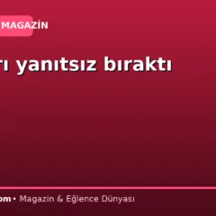 Soruları yanıtsız bıraktı
