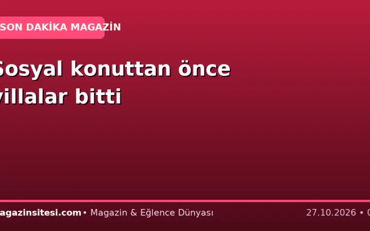 Sosyal konuttan önce villalar bitti