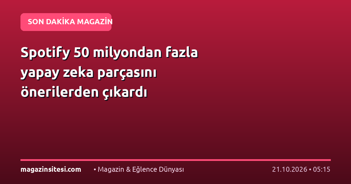 Spotify 50 milyondan fazla yapay zeka parçasını önerilerden çıkardı