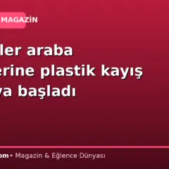 Sürücüler araba lastiklerine plastik kayış takmaya başladı