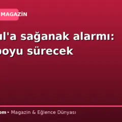 İstanbul’a sağanak alarmı: Hafta boyu sürecek