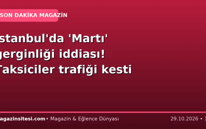 İstanbul’da ‘Martı’ gerginliği iddiası! Taksiciler trafiği kesti