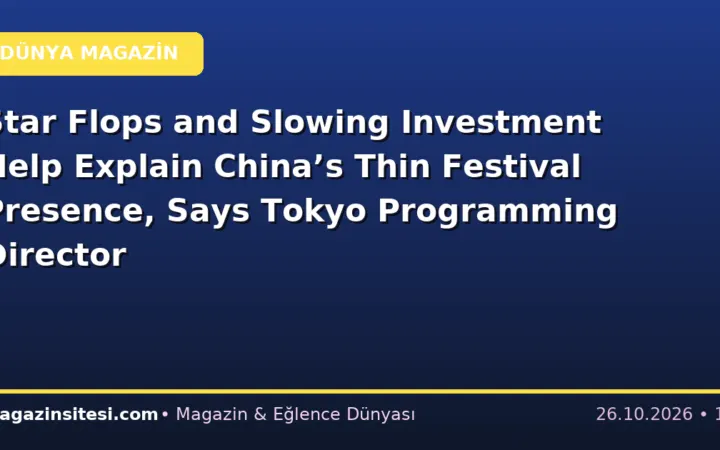 Star Flops and Slowing Investment Help Explain China’s Thin Festival Presence, Says Tokyo Programming Director