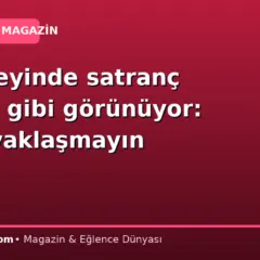 Su yüzeyinde satranç tahtası gibi görünüyor: Sakın yaklaşmayın