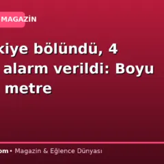 Sular ikiye bölündü, 4 günlük alarm verildi: Boyu tam 21 metre
