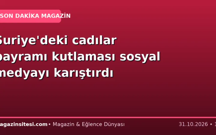 Suriye’deki cadılar bayramı kutlaması sosyal medyayı karıştırdı