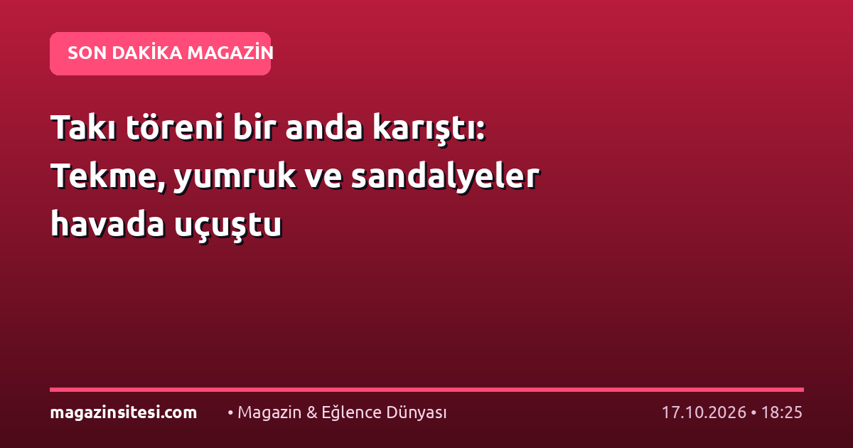 Takı töreni bir anda karıştı: Tekme, yumruk ve sandalyeler havada uçuştu