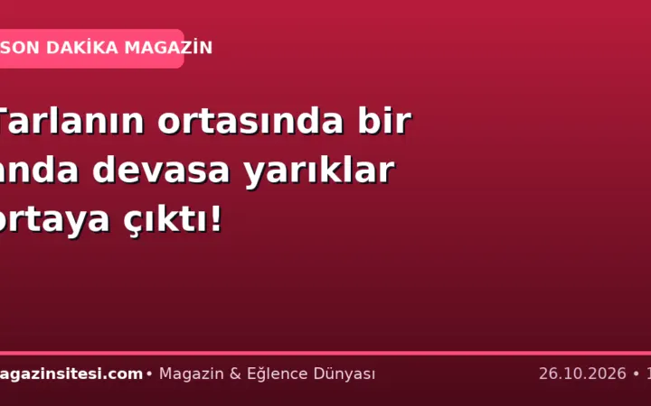 Tarlanın ortasında bir anda devasa yarıklar ortaya çıktı!