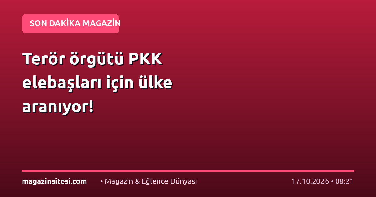 Terör örgütü PKK elebaşları için ülke aranıyor!