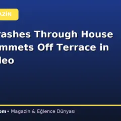 Tesla Crashes Through House And Plummets Off Terrace in Wild Video