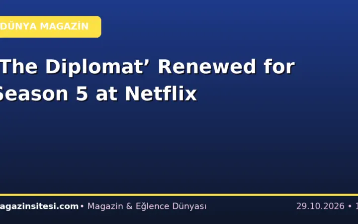 ‘The Diplomat’ Renewed for Season 5 at Netflix