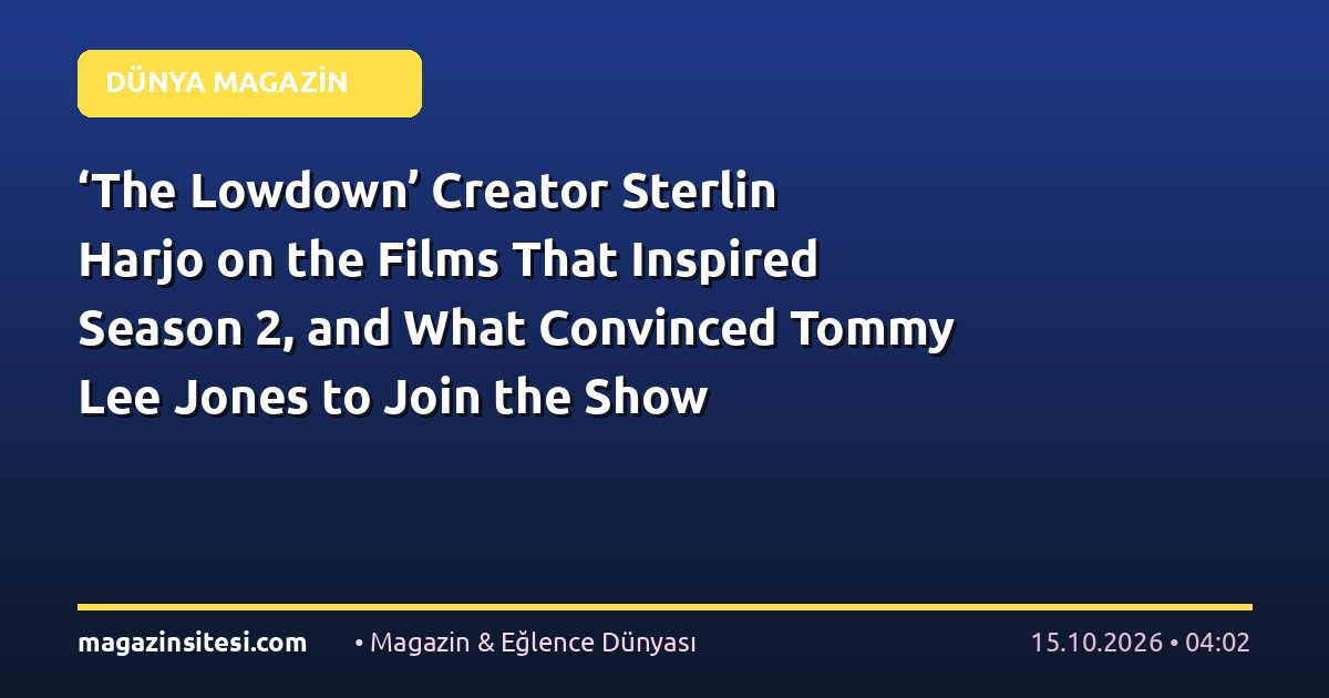 ‘The Lowdown’ Creator Sterlin Harjo on the Films That Inspired Season 2, and What Convinced Tommy Lee Jones to Join the Show