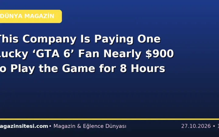 This Company Is Paying One Lucky ‘GTA 6’ Fan Nearly $900 to Play the Game for 8 Hours