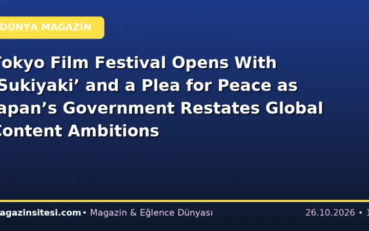 Tokyo Film Festival Opens With ‘Sukiyaki’ and a Plea for Peace as Japan’s Government Restates Global Content Ambitions