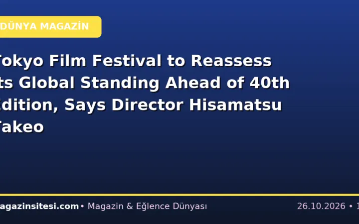 Tokyo Film Festival to Reassess Its Global Standing Ahead of 40th Edition, Says Director Hisamatsu Takeo