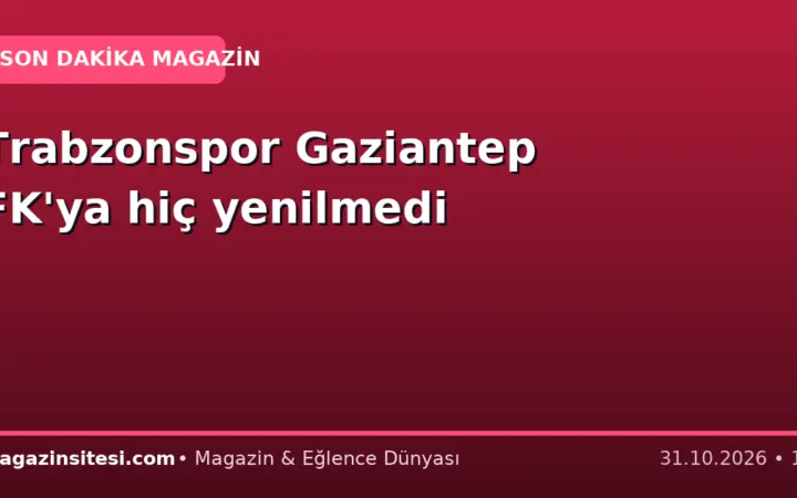 Trabzonspor Gaziantep FK’ya hiç yenilmedi