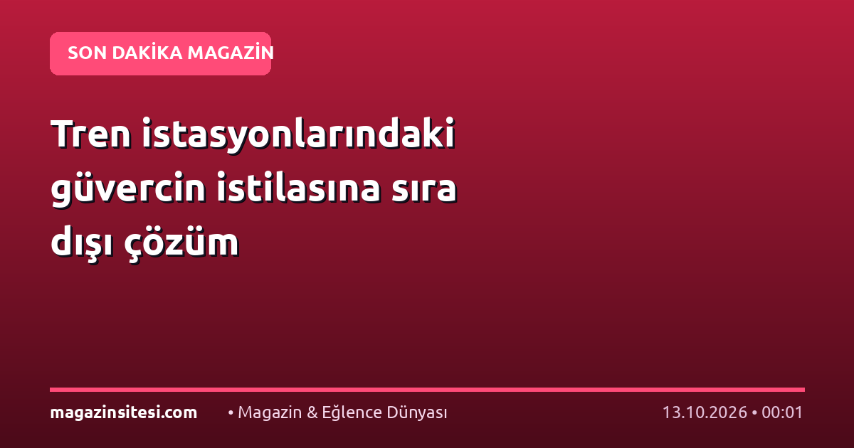 Tren istasyonlarındaki güvercin istilasına sıra dışı çözüm