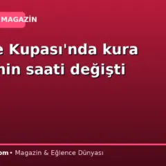 Türkiye Kupası’nda kura çekiminin saati değişti