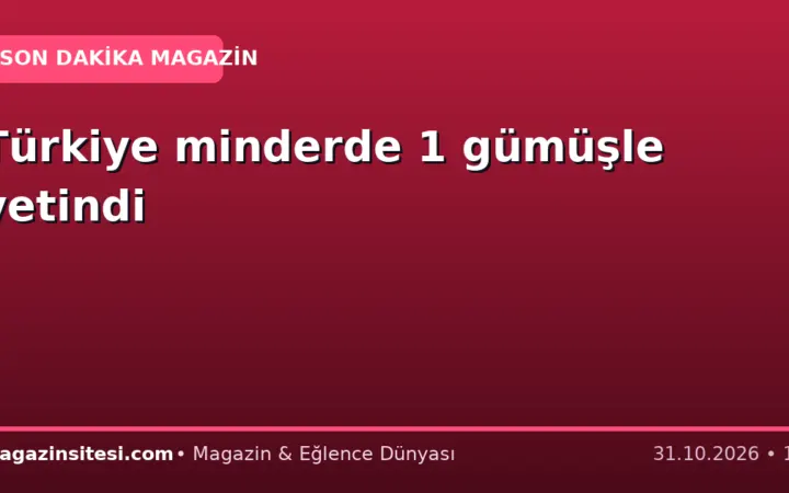 Türkiye minderde 1 gümüşle yetindi