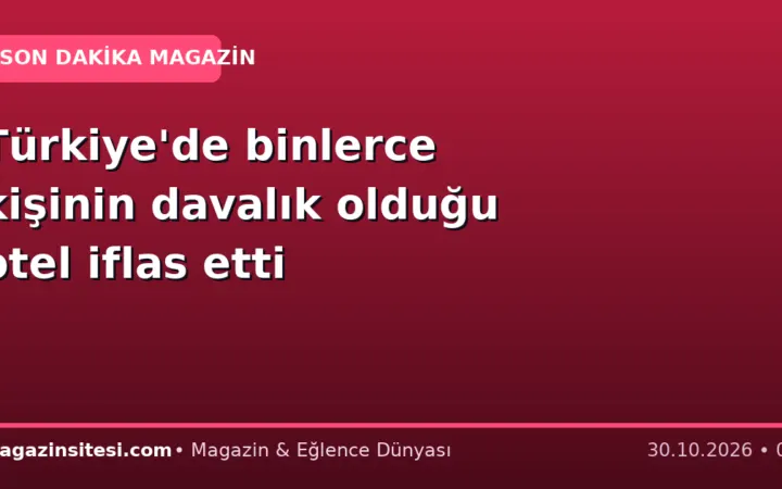 Türkiye’de binlerce kişinin davalık olduğu otel iflas etti