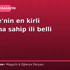 Türkiye’nin en kirli havasına sahip ili belli oldu