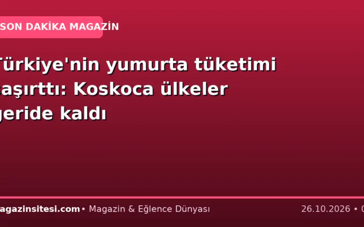 Türkiye’nin yumurta tüketimi şaşırttı: Koskoca ülkeler geride kaldı