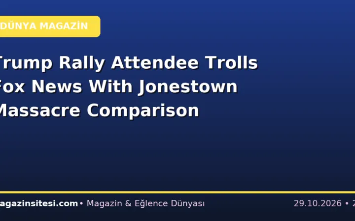 Trump Rally Attendee Trolls Fox News With Jonestown Massacre Comparison