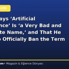 Trump Says ‘Artificial Intelligence’ Is ‘a Very Bad and Inaccurate Name,’ and That He Wants to Officially Ban the Term ‘AI’