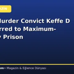 Tupac Murder Convict Keffe D Transferred to Maximum-Security Prison