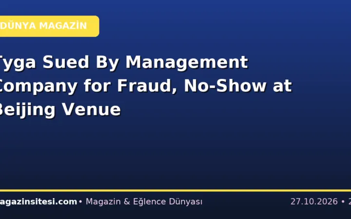 Tyga Sued By Management Company for Fraud, No-Show at Beijing Venue