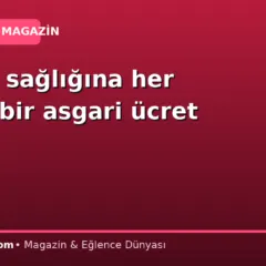 Vekilin sağlığına her saatte bir asgari ücret