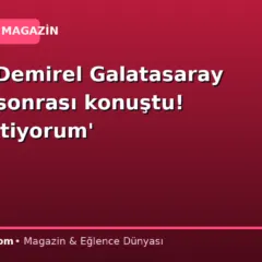 Volkan Demirel Galatasaray derbisi sonrası konuştu! ‘Evet, istiyorum’