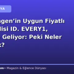 Volkswagen’in Uygun Fiyatlı Elektriklisi ID. EVERY1, 2027’de Geliyor: Peki Neler Sunacak?
