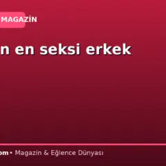 Yaşayan en seksi erkek seçildi