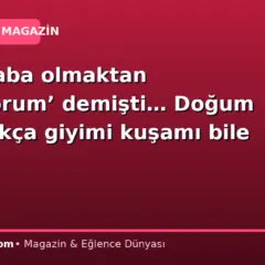 ‘Yaşlı baba olmaktan korkuyorum’ demişti… Doğum yaklaştıkça giyimi kuşamı bile değişti