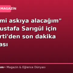 “Üyeliğimi askıya alacağım” diyen Mustafa Sarıgül için YENİ Parti’den son dakika açıklaması