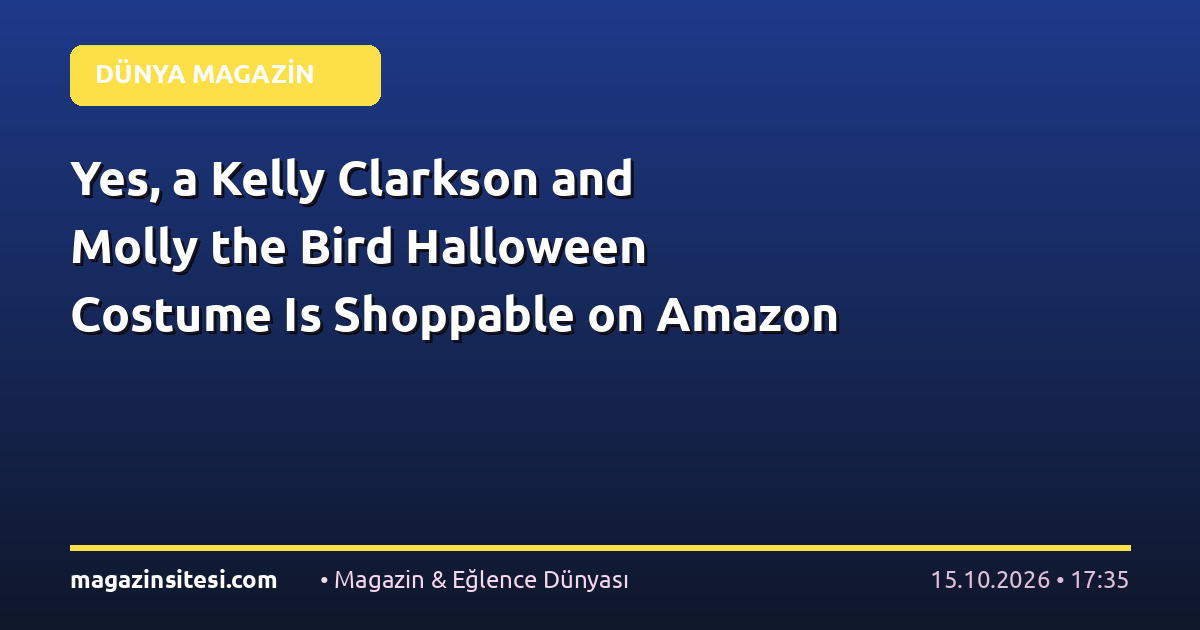 Yes, a Kelly Clarkson and Molly the Bird Halloween Costume Is Shoppable on Amazon