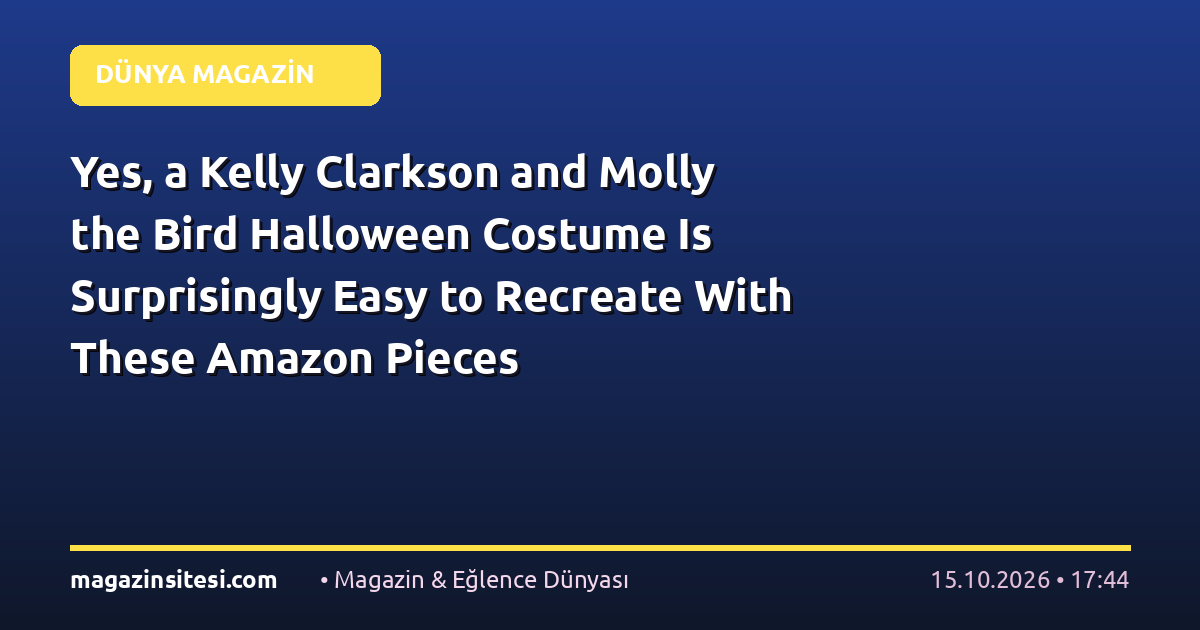Yes, a Kelly Clarkson and Molly the Bird Halloween Costume Is Surprisingly Easy to Recreate With These Amazon Pieces
