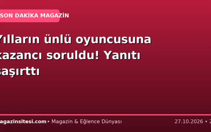 Yılların ünlü oyuncusuna kazancı soruldu! Yanıtı şaşırttı