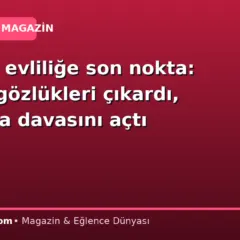 Üç yıllık evliliğe son nokta: Pembe gözlükleri çıkardı, boşanma davasını açtı