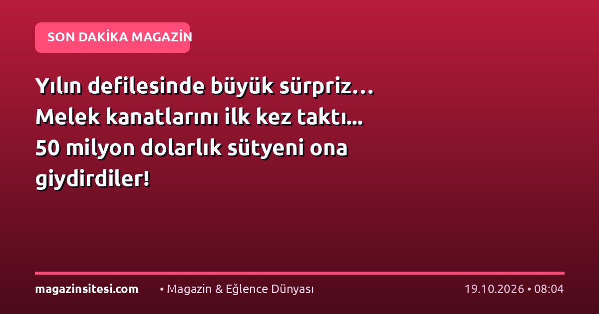 Yılın defilesinde büyük sürpriz… Melek kanatlarını ilk kez taktı… 50 milyon dolarlık sütyeni ona giydirdiler!