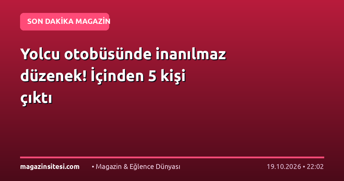Yolcu otobüsünde inanılmaz düzenek! İçinden 5 kişi çıktı