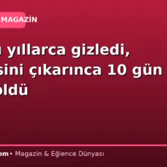 Yüzünü yıllarca gizledi, maskesini çıkarınca 10 gün sonra öldü