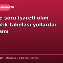 Üzerinde soru işareti olan mavi trafik tabelası yollarda: İşte anlamı