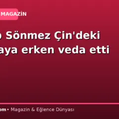 Zeynep Sönmez Çin’deki turnuvaya erken veda etti