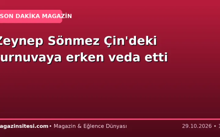 Zeynep Sönmez Çin’deki turnuvaya erken veda etti